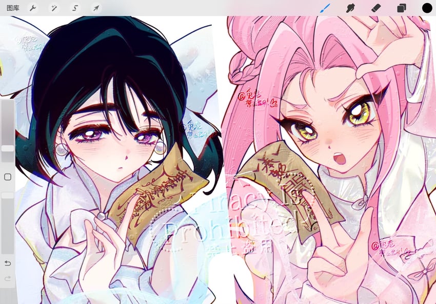 sua and mizi (alien stage) drawn by tu_juan