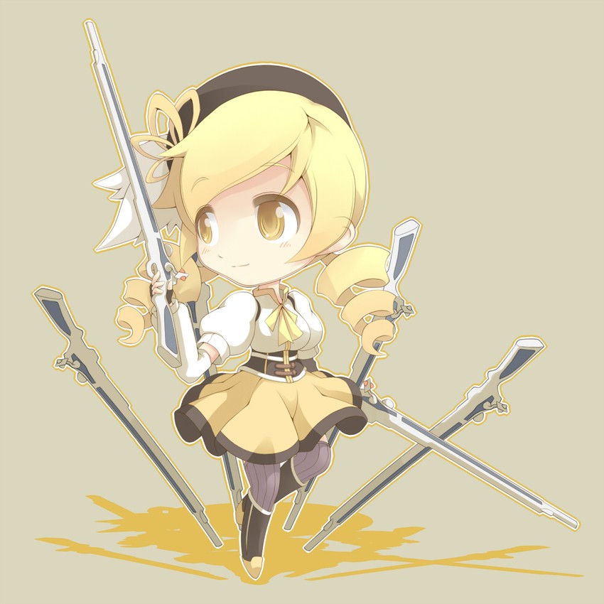 tomoe mami (mahou shoujo madoka magica) drawn by shiitake_(mm0820)
