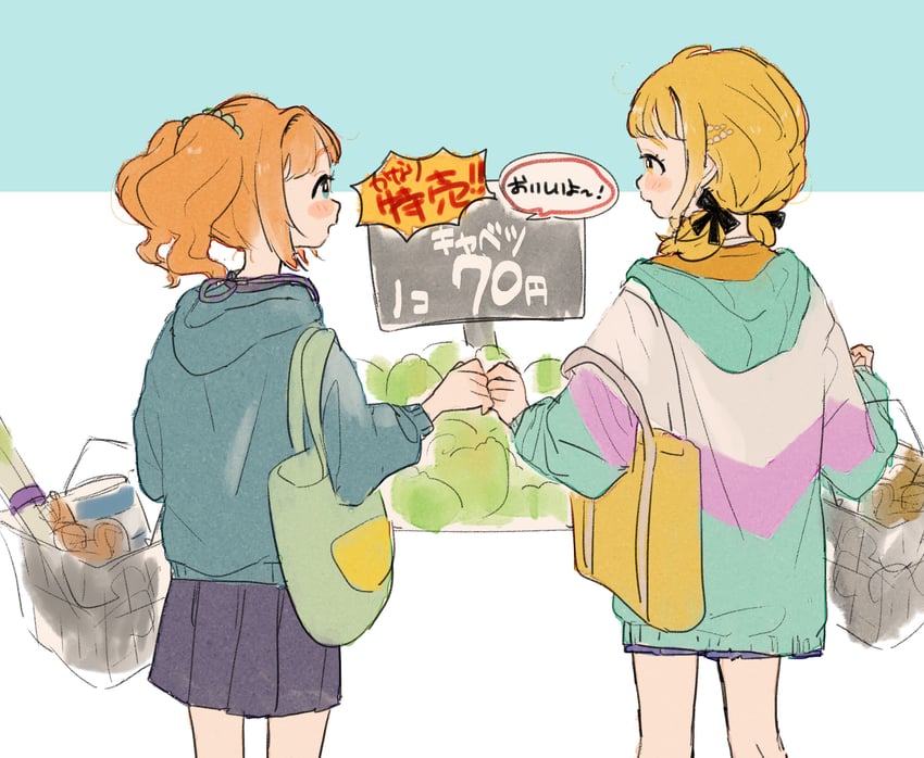 takatsuki yayoi and fujita kotone (idolmaster and 1 more) drawn by nana_hen
