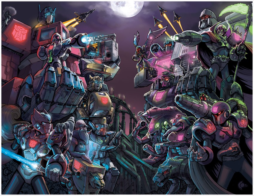 zero, x, optimus prime, megatron, starscream, and 17 more (mega man and 5 more) drawn by radicaldreamerx