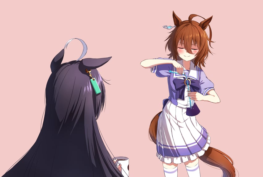 agnes tachyon and manhattan cafe (umamusume and 1 more) drawn by reo-illust4696
