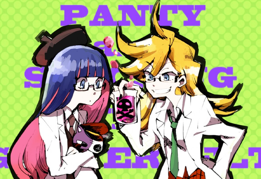 stocking, panty, and honekoneko (panty & stocking with garterbelt) drawn by shinoasa
