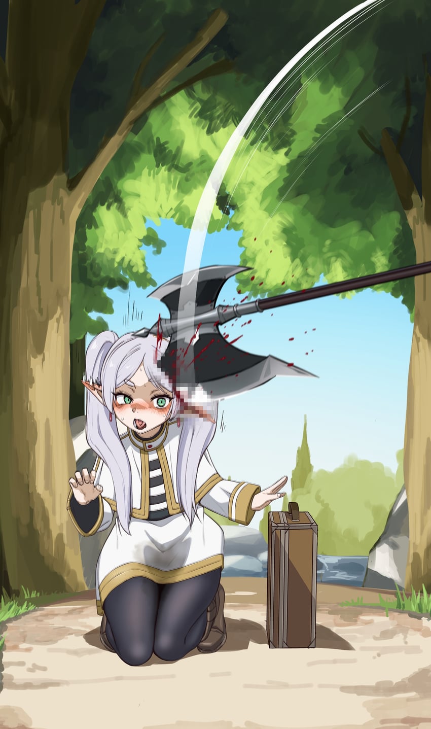 frieren and stark (sousou no frieren) drawn by mayo_(user_evax7887)