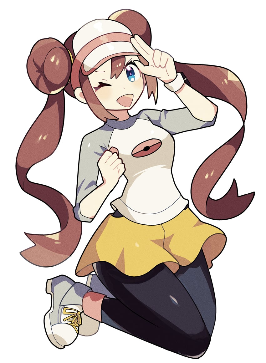 rosa (pokemon and 1 more) drawn by anidler91