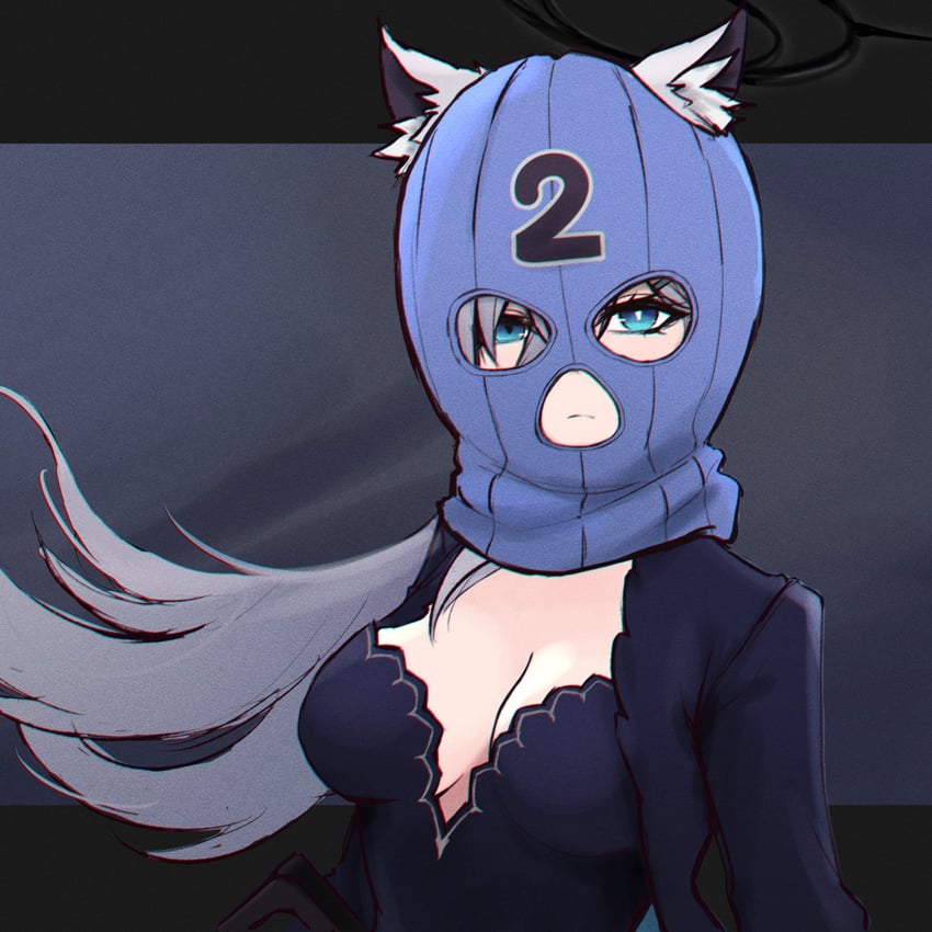 shiroko and shiroko terror (blue archive) drawn by m_r_b