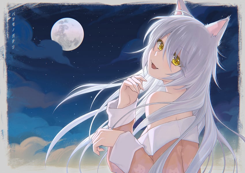 hanekawa tsubasa and black hanekawa (monogatari and 1 more) drawn by piiman_(yozx15)