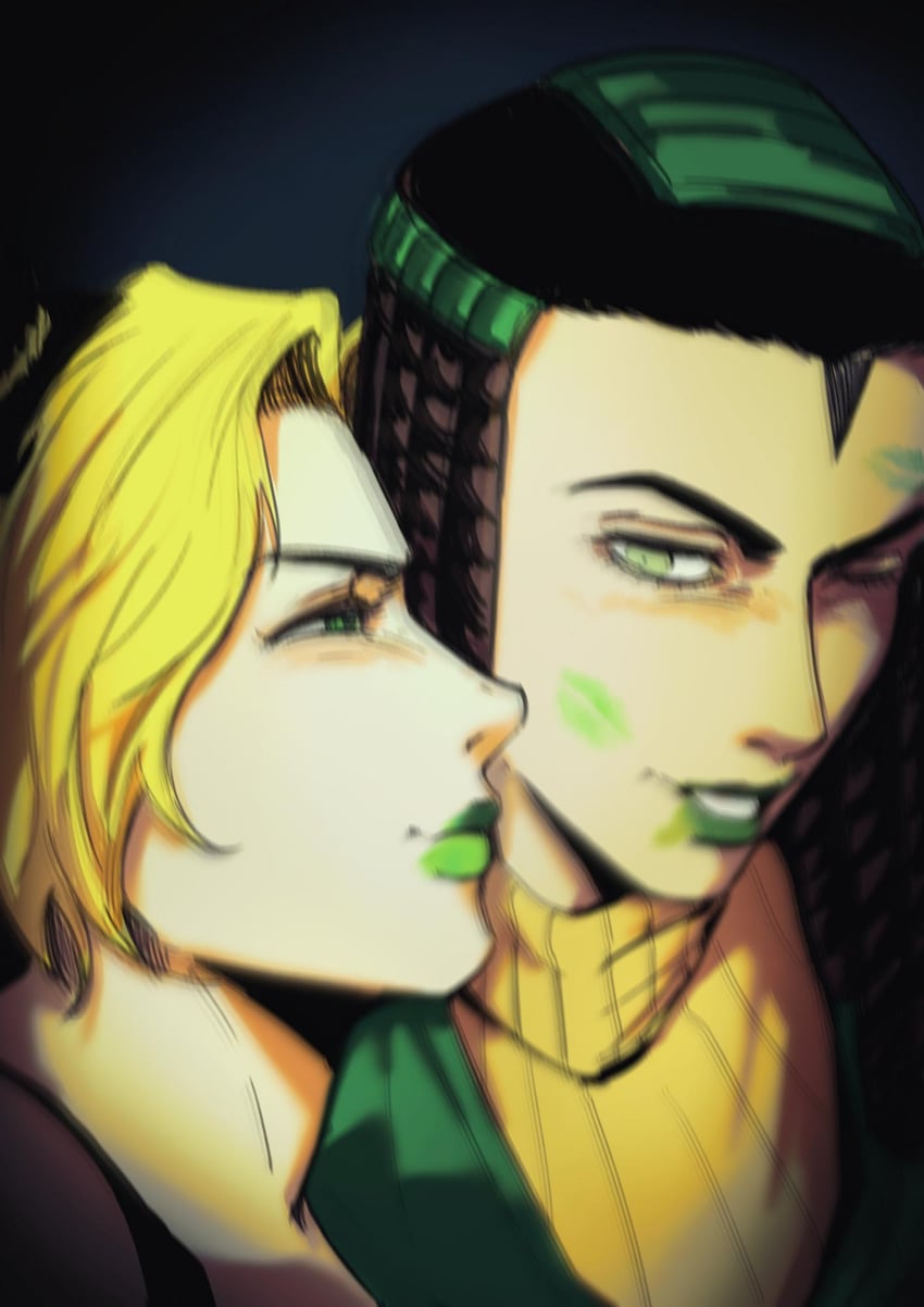 kujo jolyne and ermes costello (jojo no kimyou na bouken and 1 more) drawn by kimeohandream