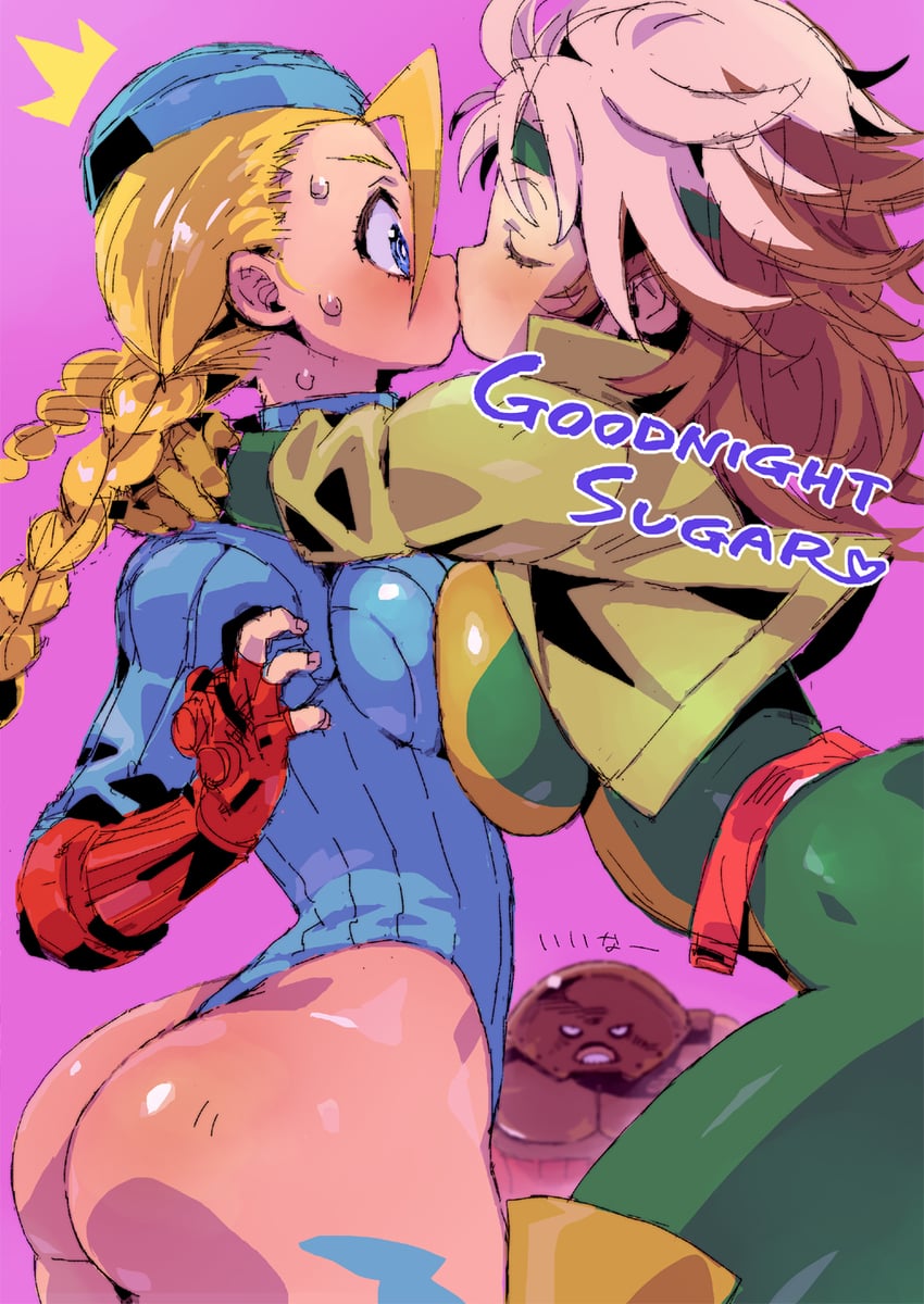 cammy white, rogue, and juggernaut (street fighter and 4 more) drawn by puchidori