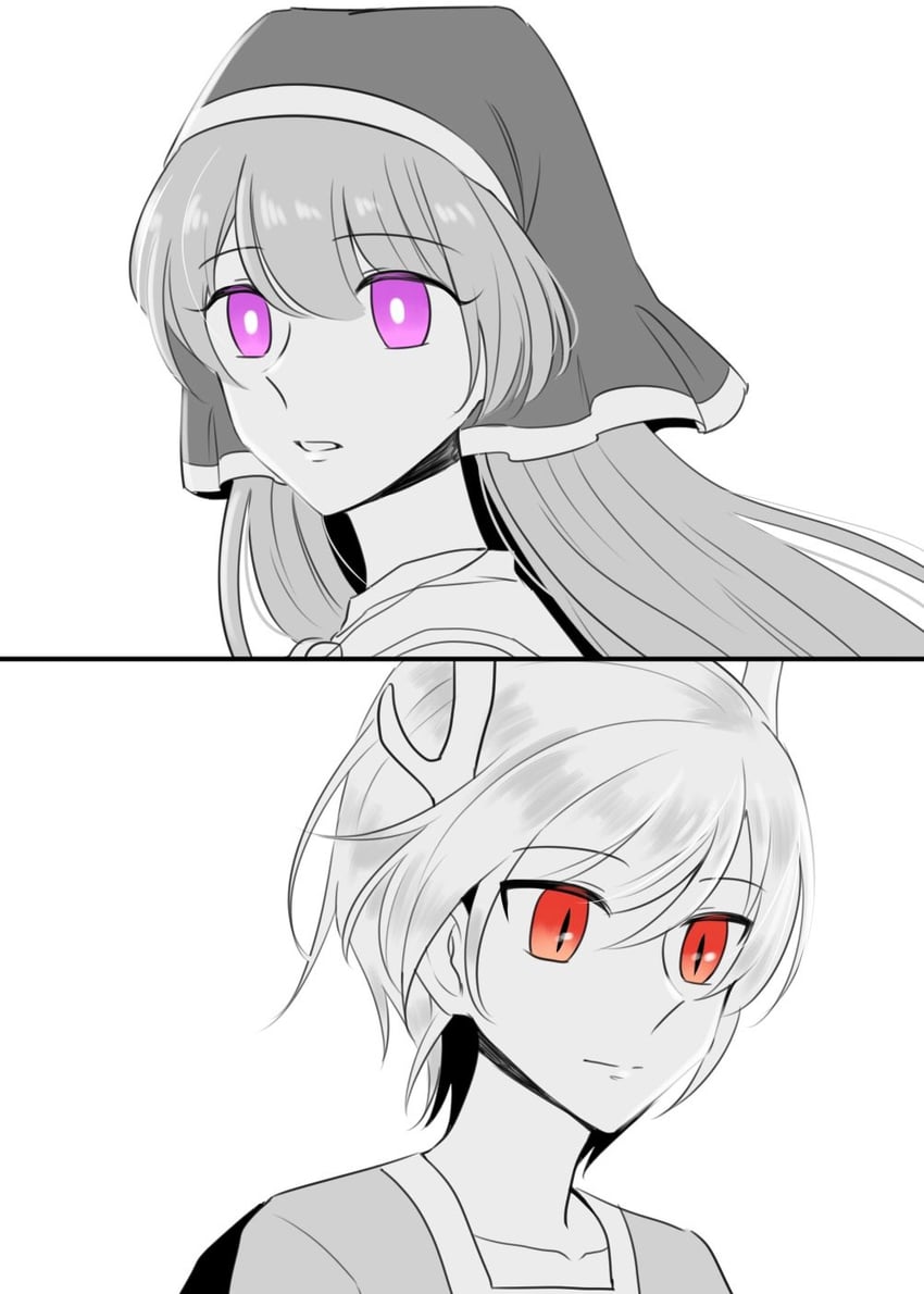 kicchou yachie and haniyasushin keiki (touhou) drawn by mask_(boring_mask)