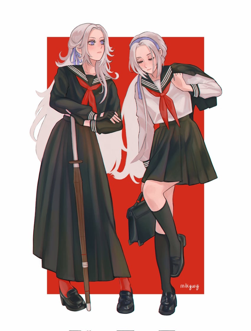 edelgard von hresvelg (fire emblem and 1 more) drawn by mlkywy