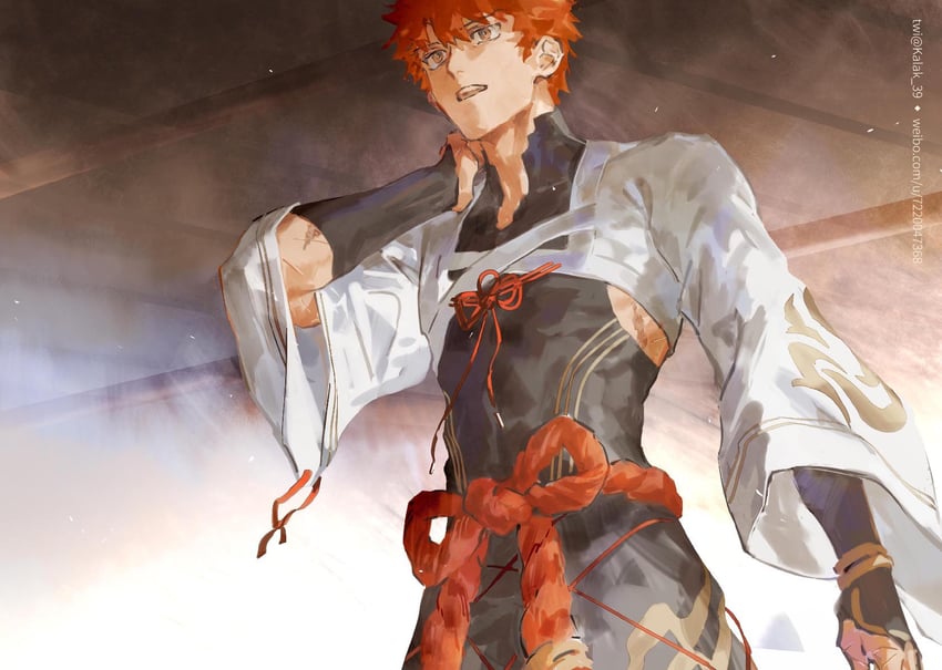 emiya shirou and senji muramasa (fate and 1 more) drawn by kalak_39