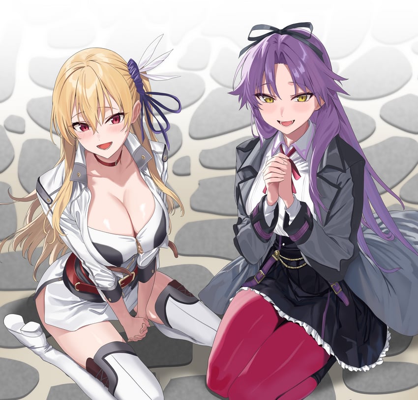renne and alisa reinford (eiyuu densetsu and 2 more) drawn by hidis0086