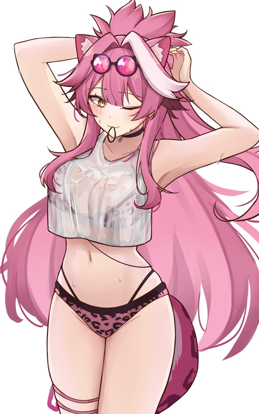 raora panthera (hololive and 1 more) drawn by rinny_rin2