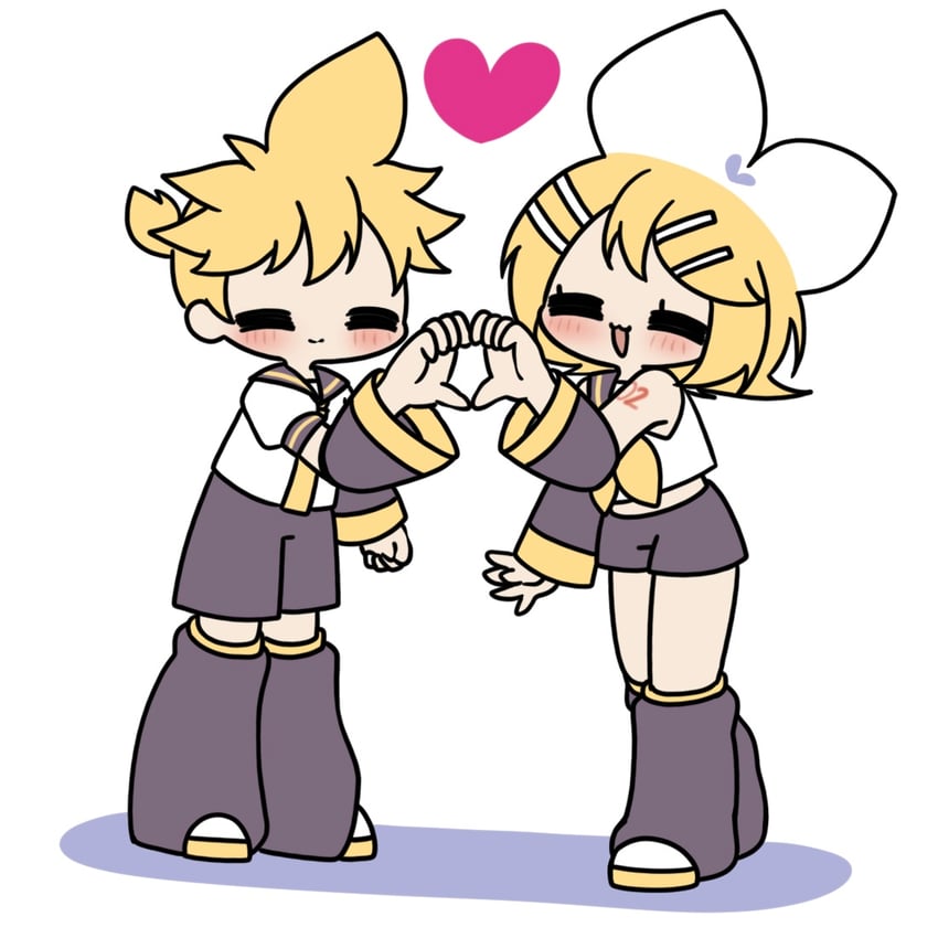kagamine rin and kagamine len (vocaloid) drawn by eshe_mr