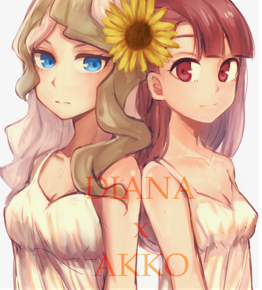 kagari atsuko and diana cavendish (little witch academia) drawn by nonoka917
