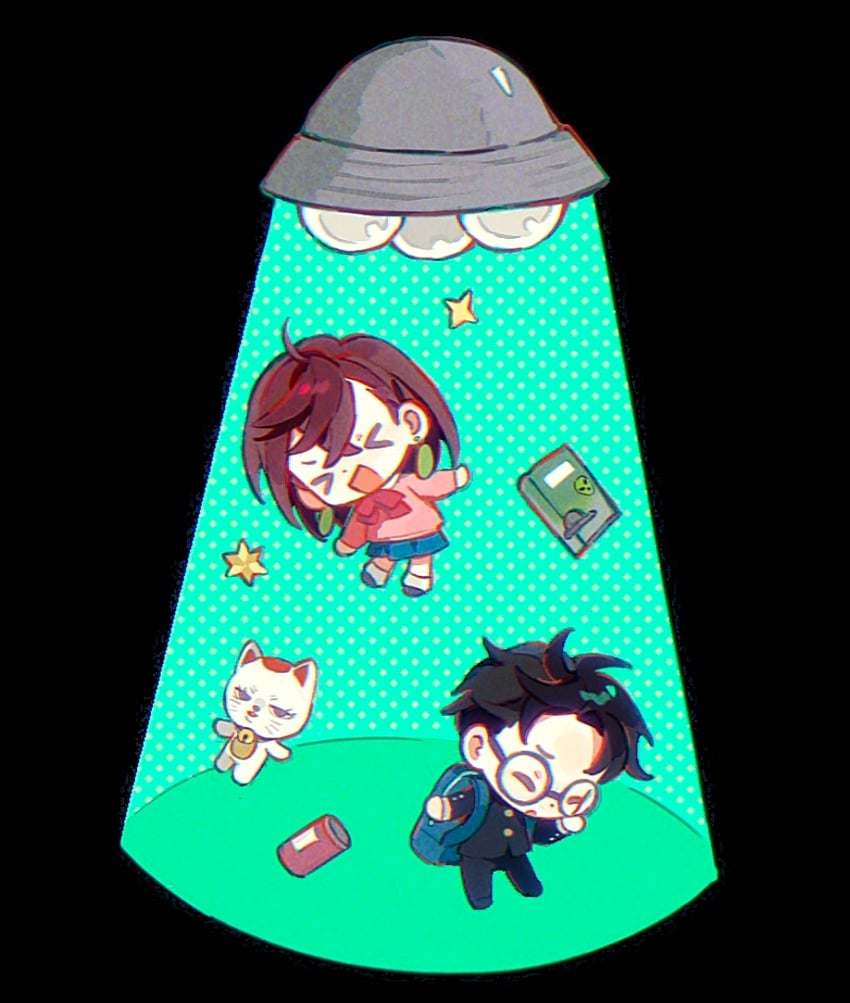 ayase momo, takakura ken, and turbo granny (dandadan) drawn by rice_(somasuki_77)