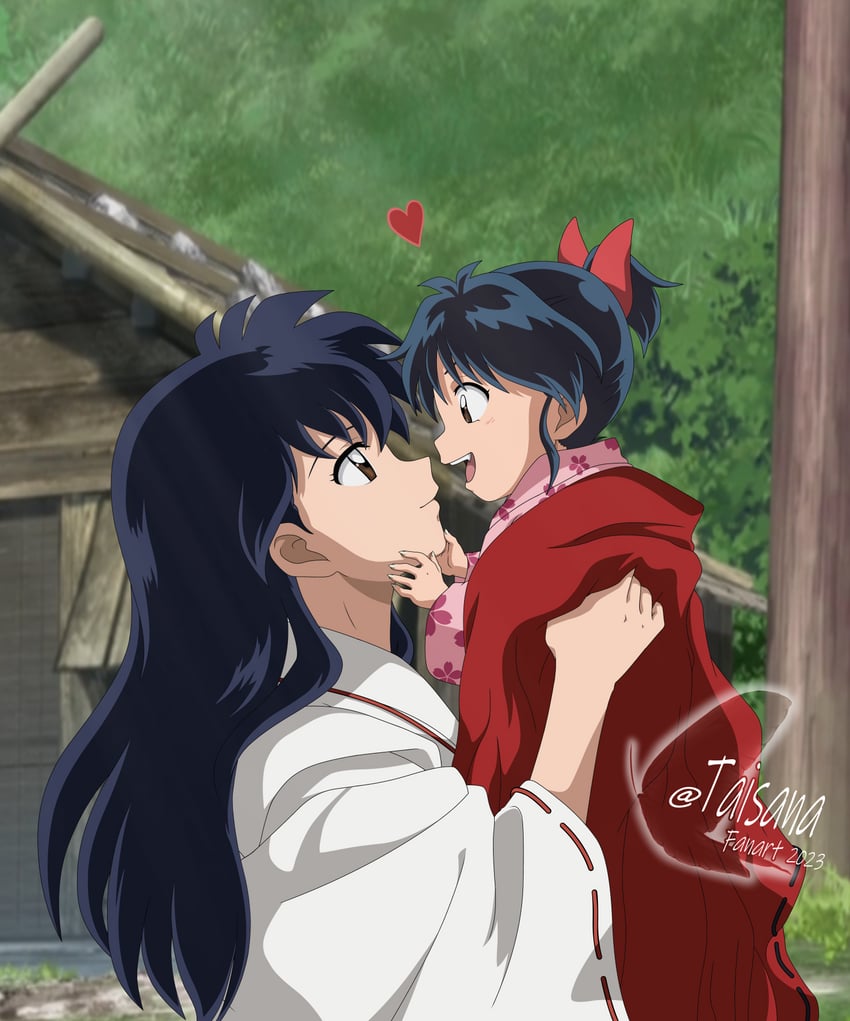 higurashi kagome and moroha (inuyasha and 1 more) drawn by taisana