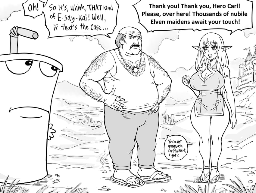 master shake and carl brutananadilewski (aqua teen hunger force) drawn by bb_(baalbuddy)