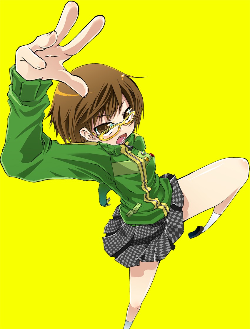 satonaka chie (persona and 1 more) drawn by kaisanbutsu