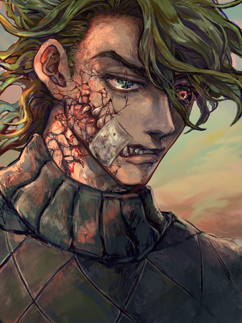 diego brando and scary monsters (jojo no kimyou na bouken and 1 more) drawn by misora_ryu