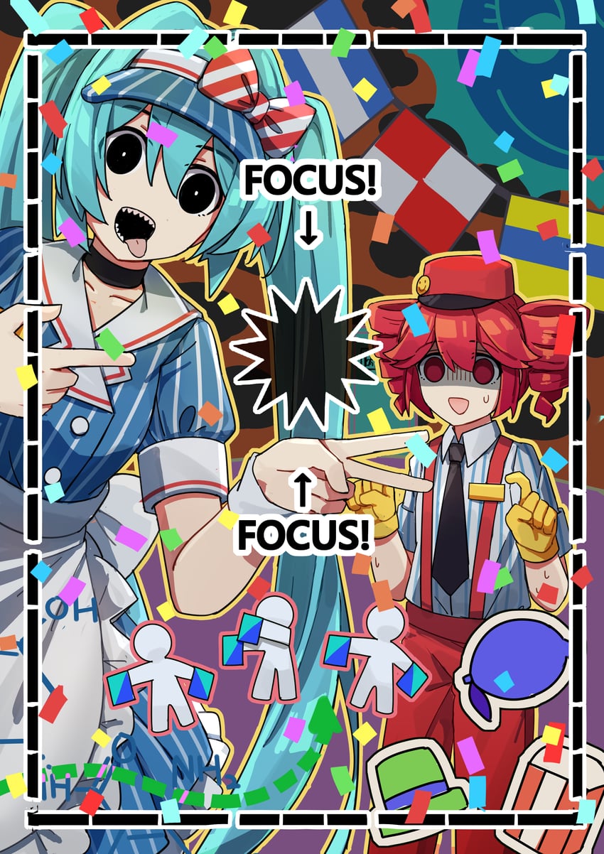 hatsune miku, kasane teto, and sun (vocaloid and 3 more) drawn by frontiersun