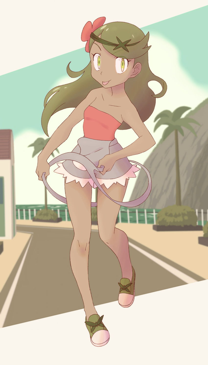 mallow (pokemon and 1 more) drawn by nomura_(buroriidesu)