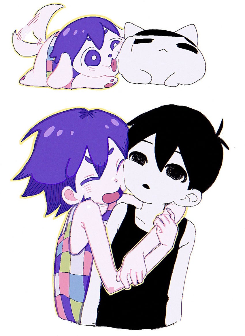omori and kel (omori) drawn by tate_ware_anal