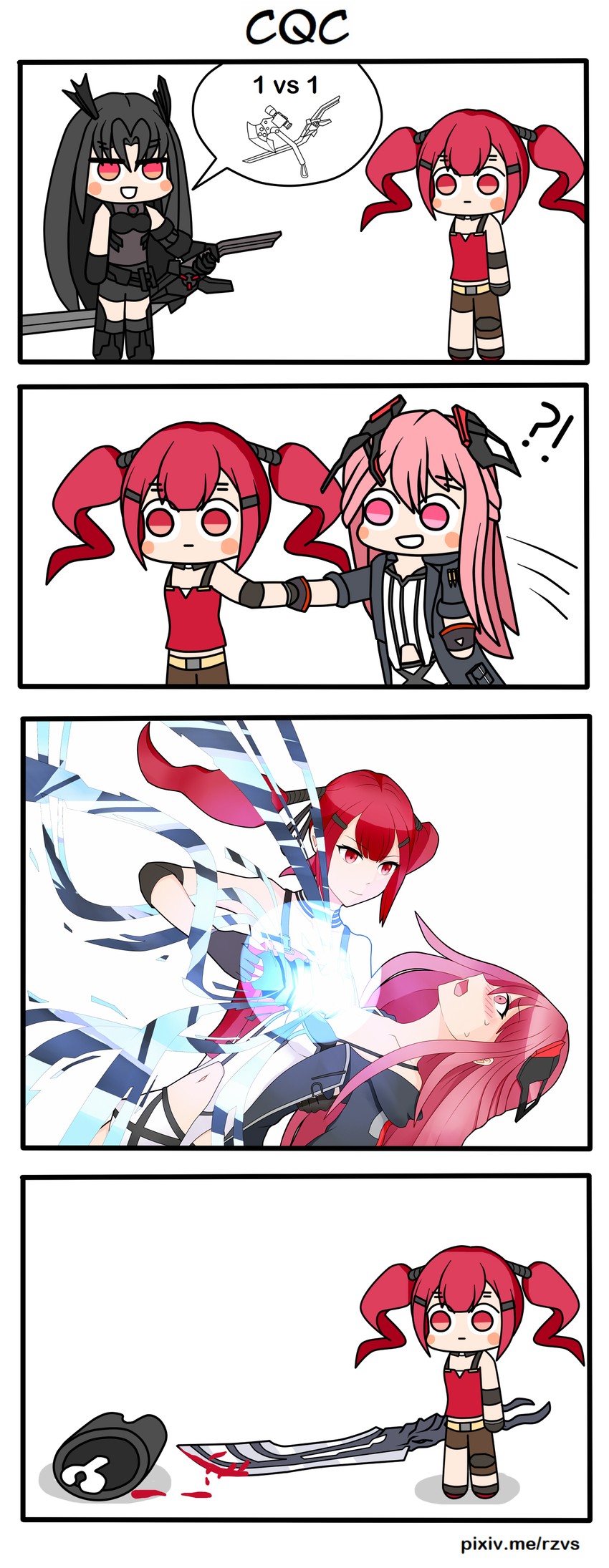 cz75, executioner, and m82a1 (girls' frontline and 2 more) drawn by rzv