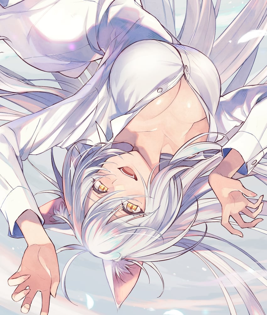 hanekawa tsubasa and black hanekawa (monogatari and 1 more) drawn by yuko_(uc_yuk)