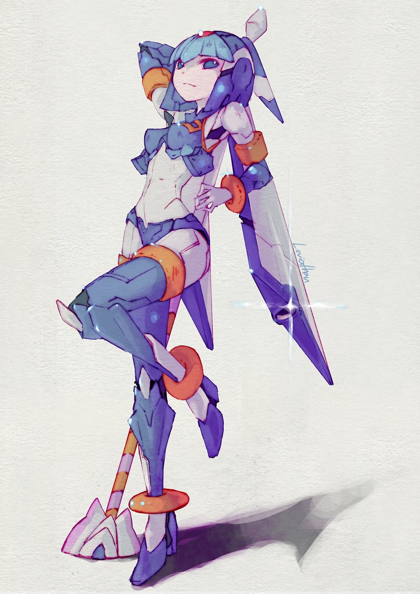 fairy leviathan (mega man and 1 more) drawn by buna_(beech_forest)