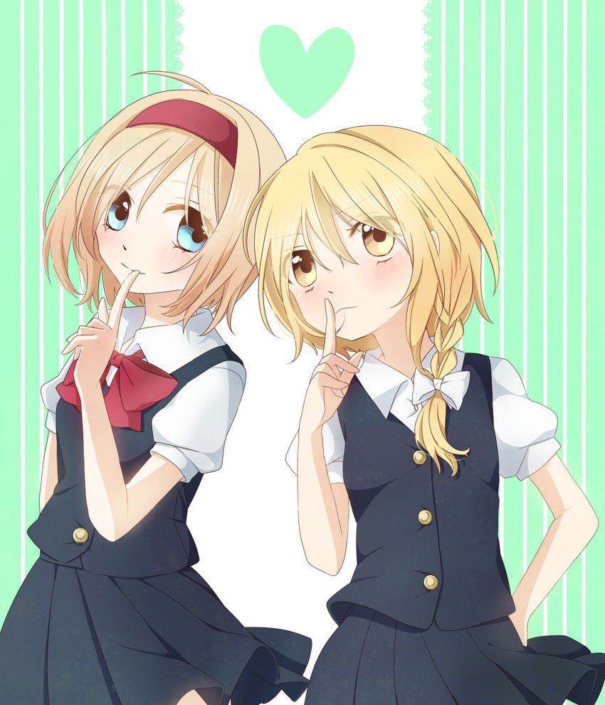 kirisame marisa and alice margatroid (touhou) drawn by tsuno_no_hito