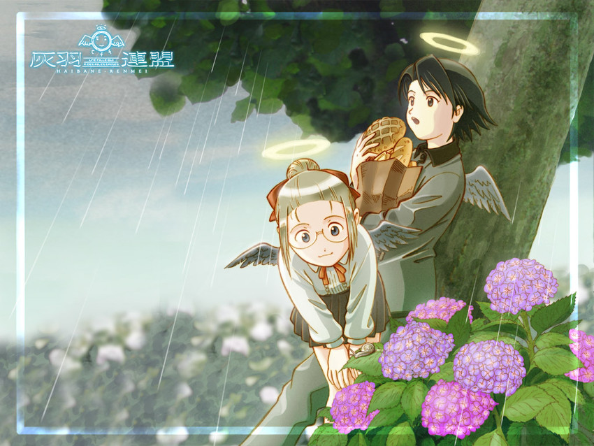 kana and hikari (haibane renmei) drawn by aaru_sentou_shuudan