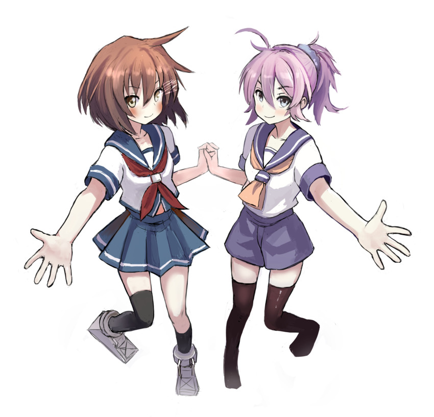 aoba and furutaka (kantai collection) drawn by karashi_(tou_gara_shi)