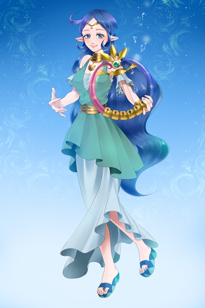 nayru (the legend of zelda and 1 more) drawn by wasabi_(legemd)