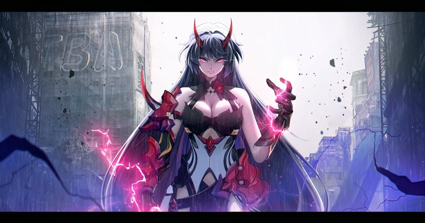 raiden mei (honkai and 1 more) drawn by nervi_fd
