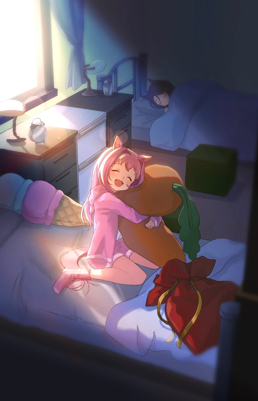 king halo and haru urara (umamusume) drawn by moko39_takasora