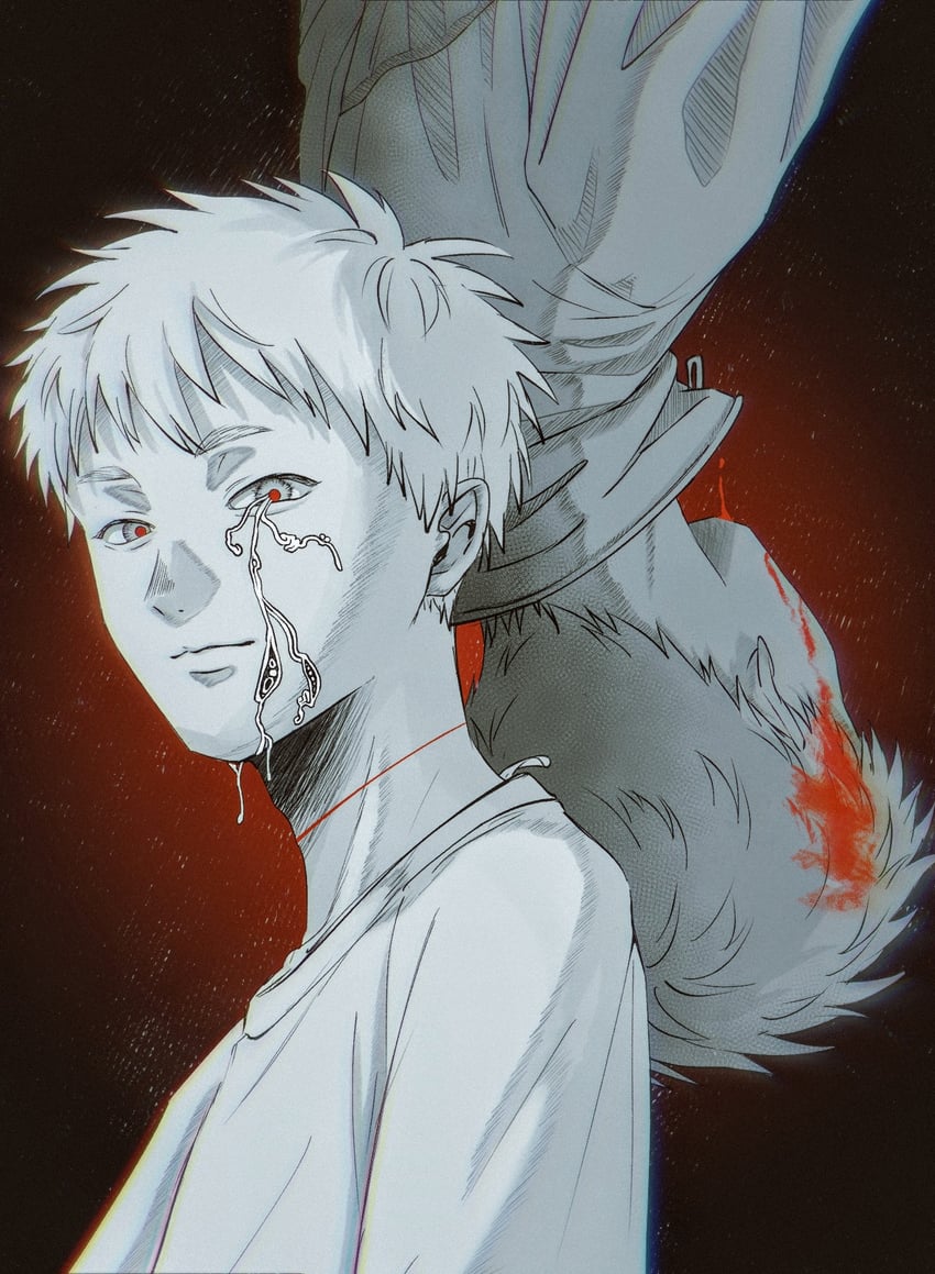 indou hikaru and tsujinaka yoshiki (hikaru ga shinda natsu) drawn by nano_(h-koki0911)
