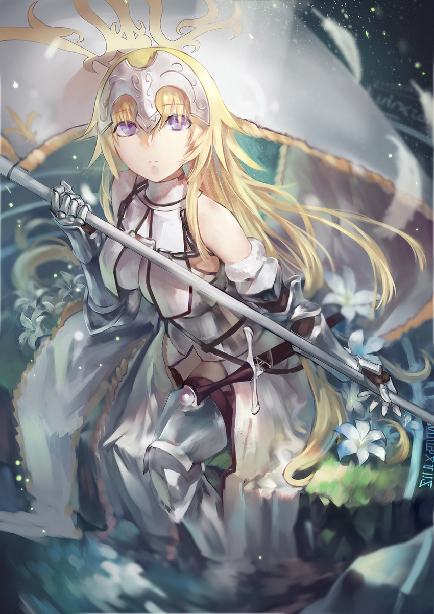 jeanne d'arc (fate and 1 more) drawn by azomo