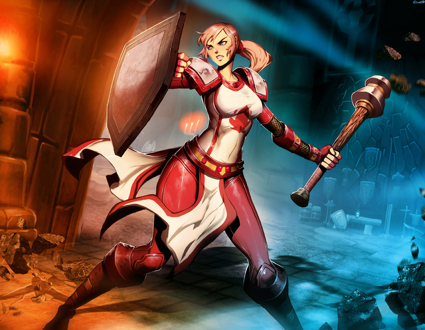scarlet crusader (warcraft and 2 more) drawn by genzoman