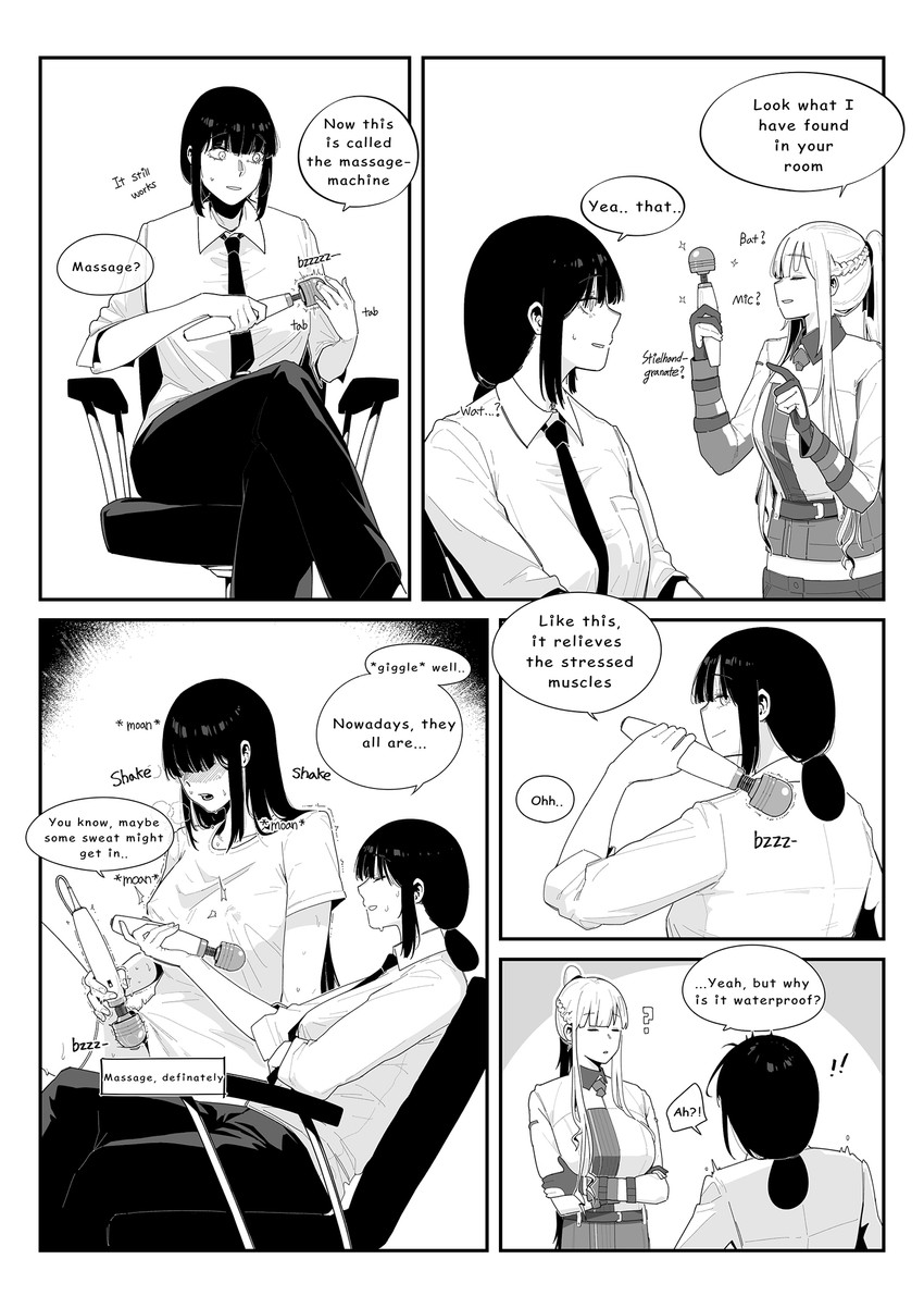ak-12 and female commander (girls' frontline) drawn by huqu