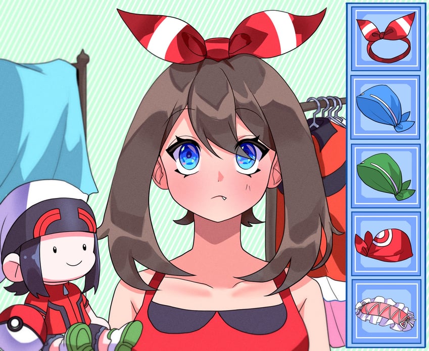 may and brendan (pokemon and 1 more) drawn by ggong4_04
