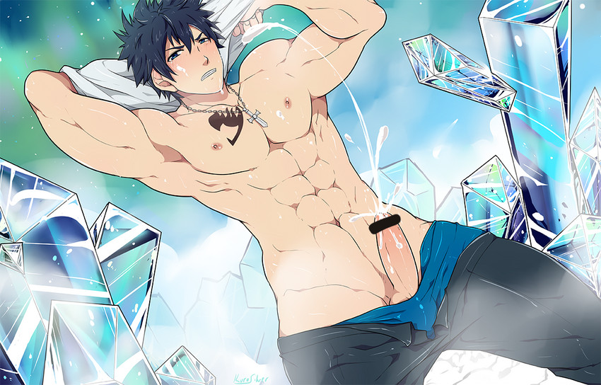 gray fullbuster (fairy tail) drawn by kurosilver