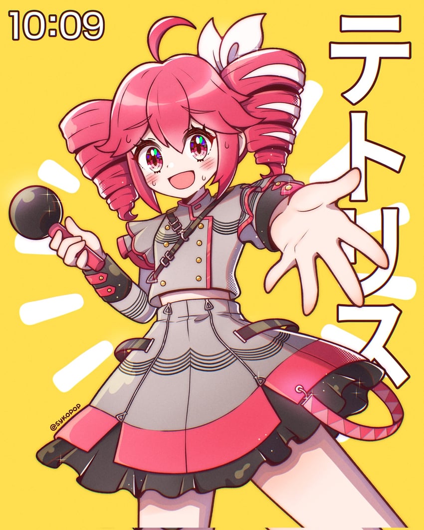 kasane teto (utau and 2 more) drawn by syko_pop