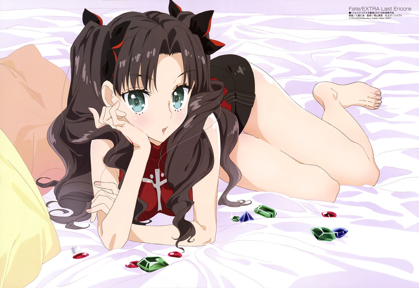 tohsaka rin (fate and 3 more) drawn by irisato_nio