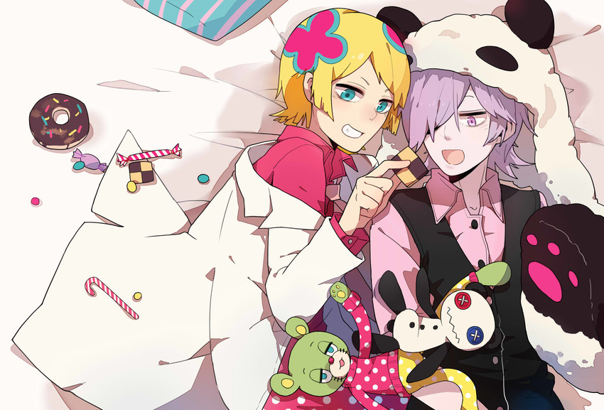 sasa kazamori, inga, and irabu ichirou (un-go and 1 more) drawn by wang_xinquan
