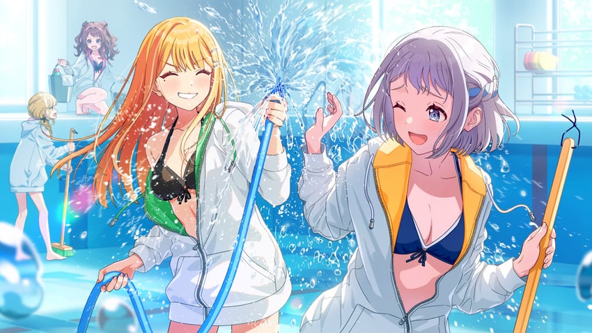 fujita kotone, hanami saki, katsuragi lilja, and shiun sumika (idolmaster and 1 more)