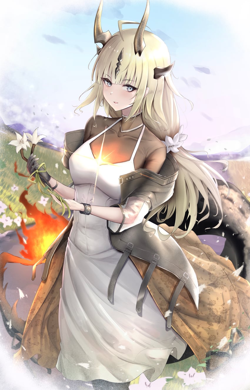 reed and reed the flame shadow (arknights) drawn by poni_(poni_arknights)