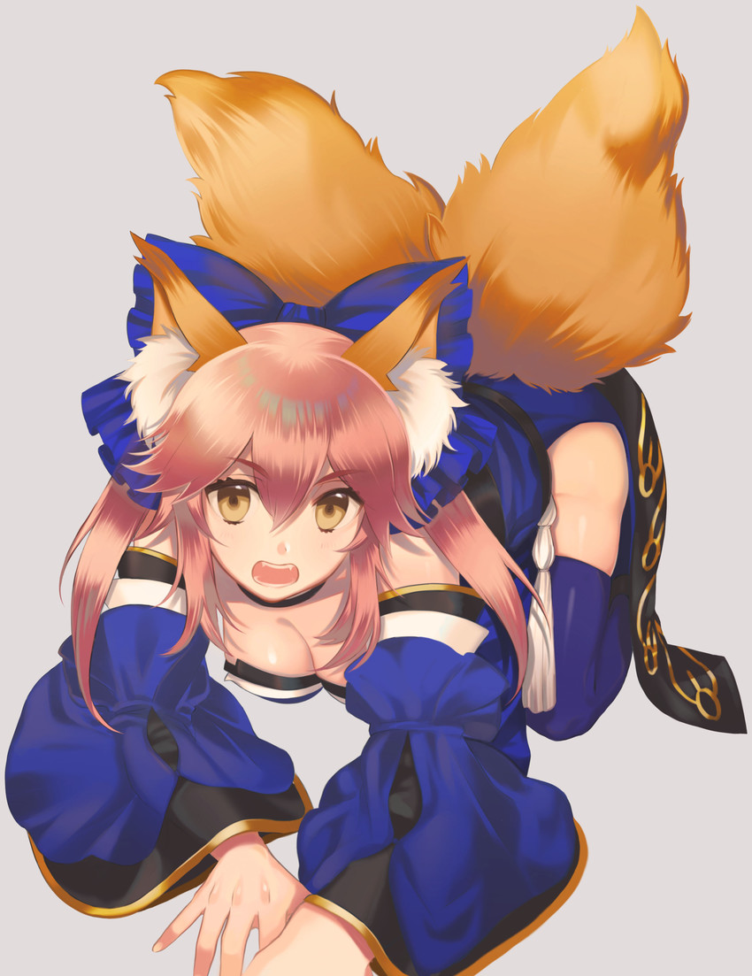 tamamo and tamamo no mae (fate and 1 more) drawn by kichannico