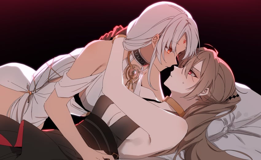 jean bart and massachusetts (azur lane) drawn by amazuki_jou