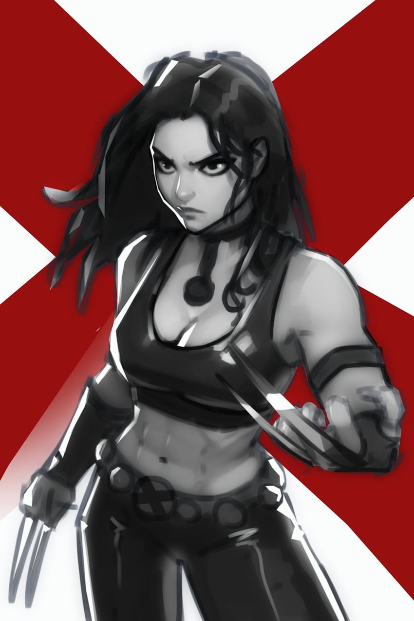 x-23 (marvel and 3 more) drawn by maebiel